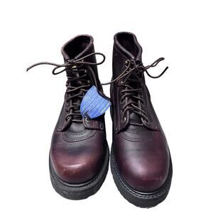 Carolina 3010 Steel Toe Work Boots Brown Leather EH Size 8 4E USA